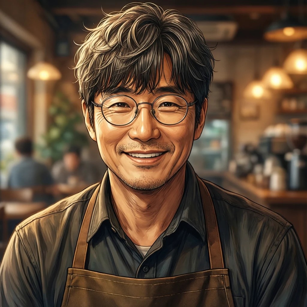 세종대 앞 예시카페 가게 AI 얼굴