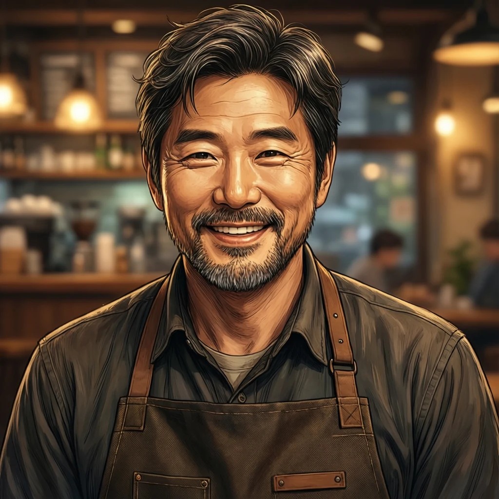 영남대 앞 예시카페 가게 AI 얼굴