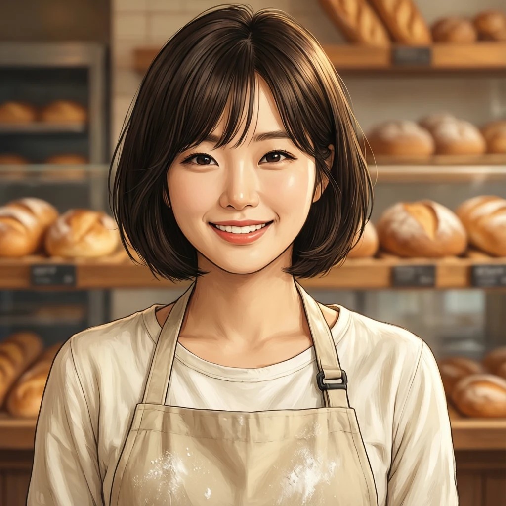 중앙대 앞 예시빵집 가게 AI 얼굴