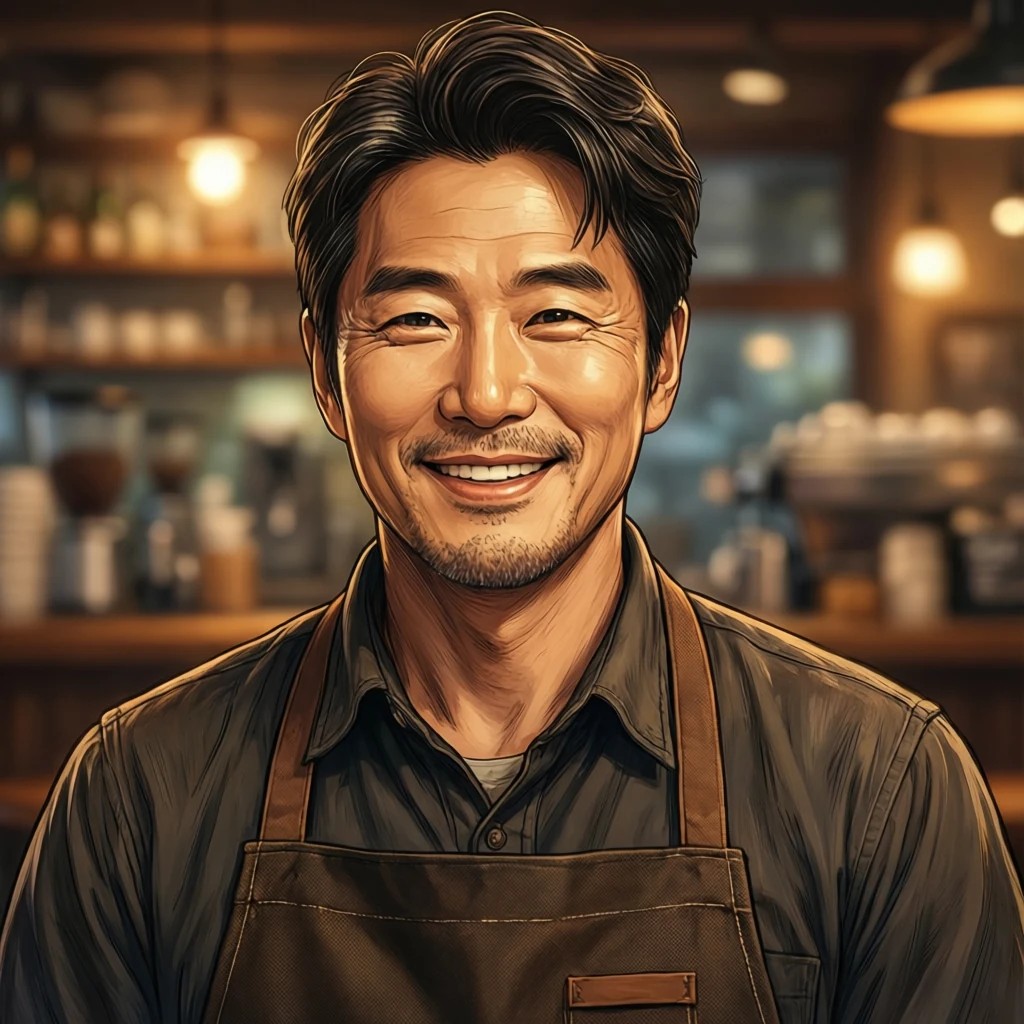국민대 앞 예시카페 가게 AI 얼굴