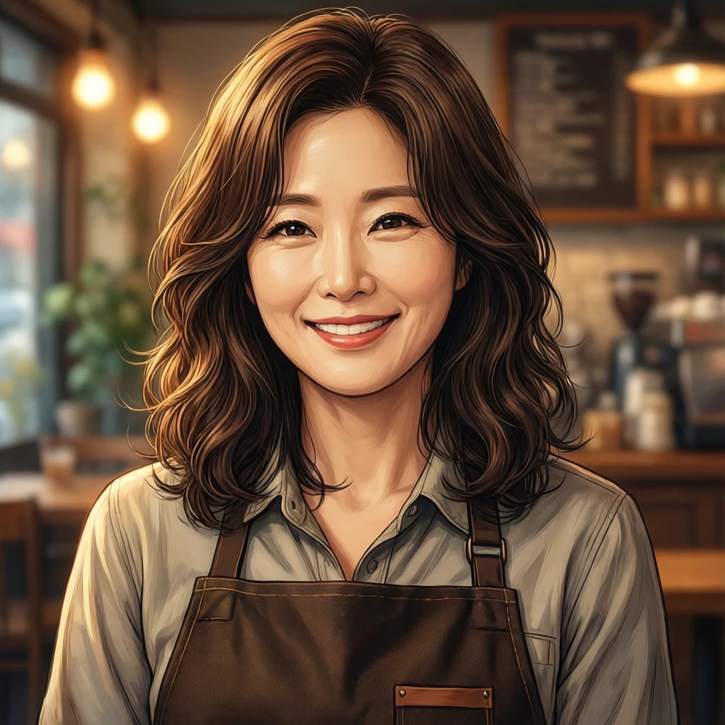 서울시립대 앞 예시카페 가게 AI 얼굴