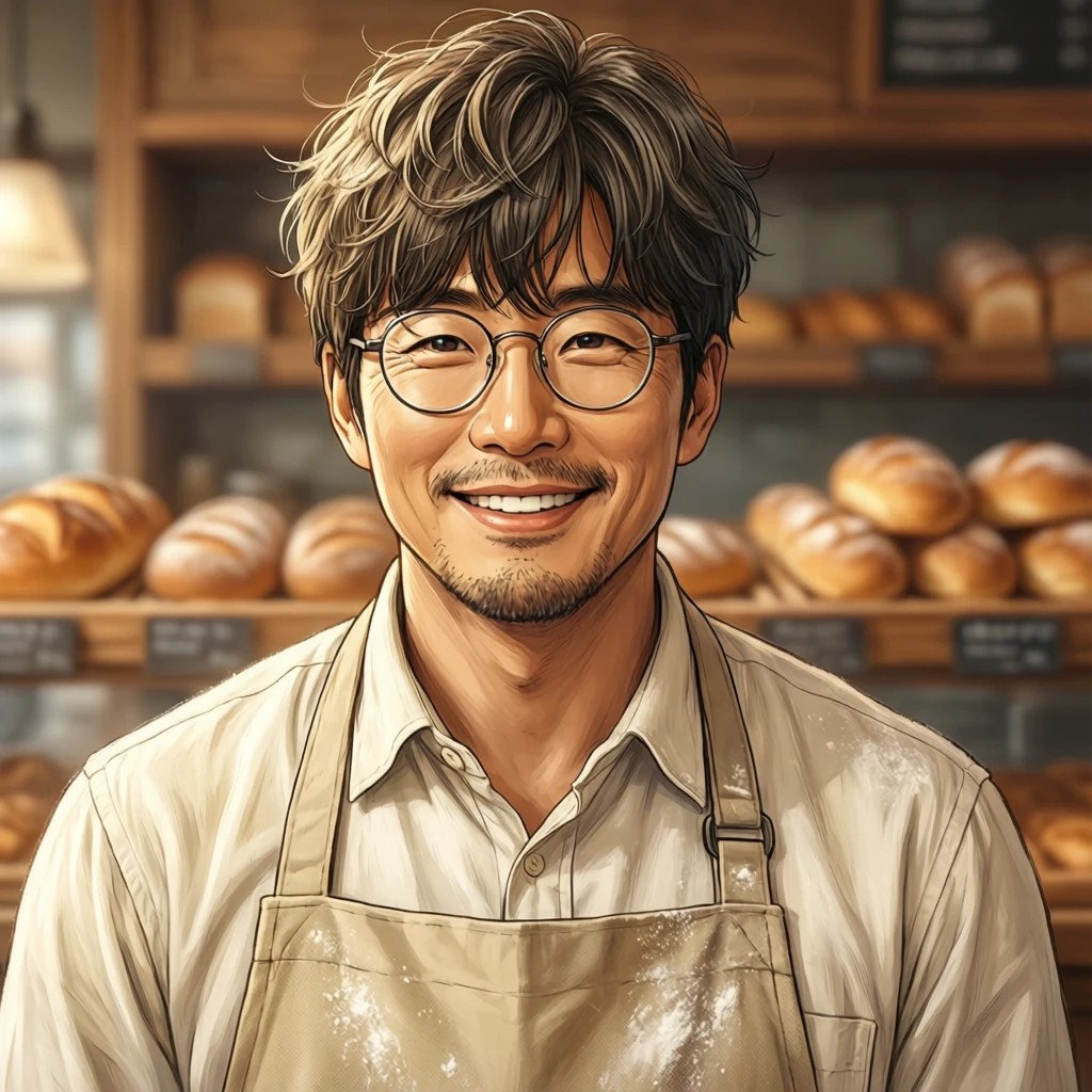 한국외대 앞 예시빵집 가게 AI 얼굴