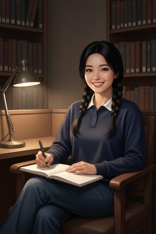은진 — 밤 · 도서관