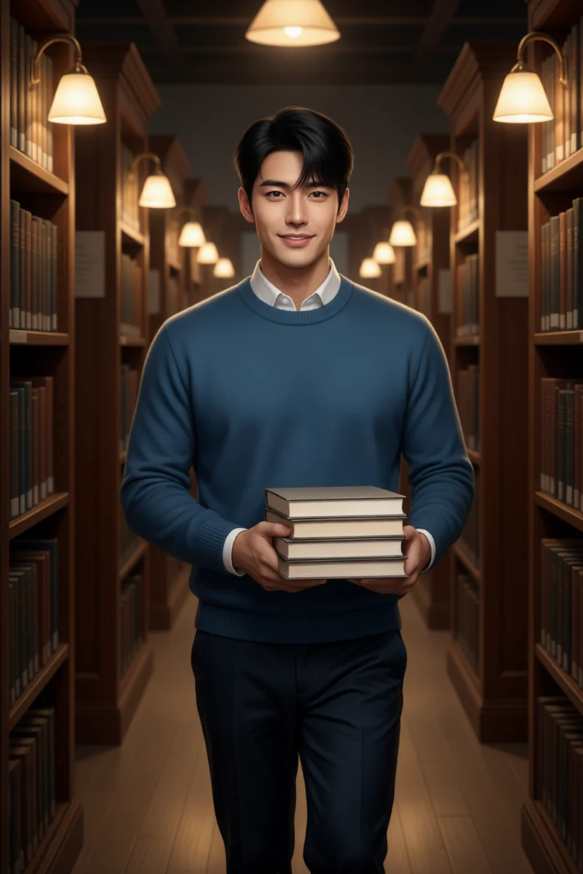부산대 형진 조교 — 밤 · 도서관